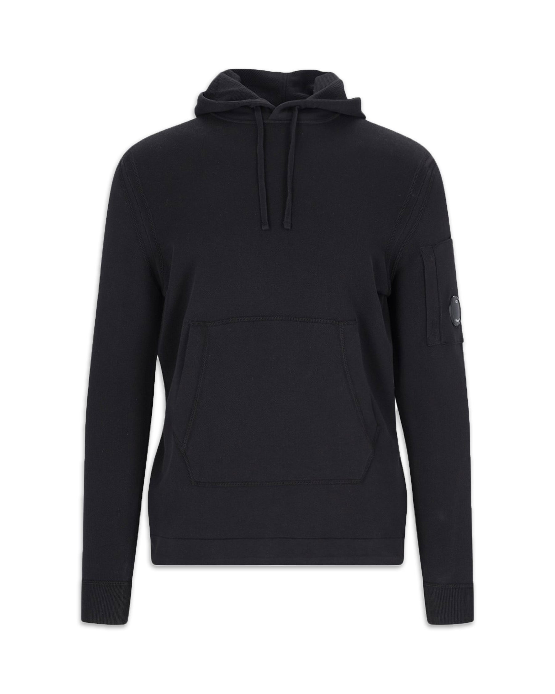 CP Company Light Terry Knitted Hoodie Nero