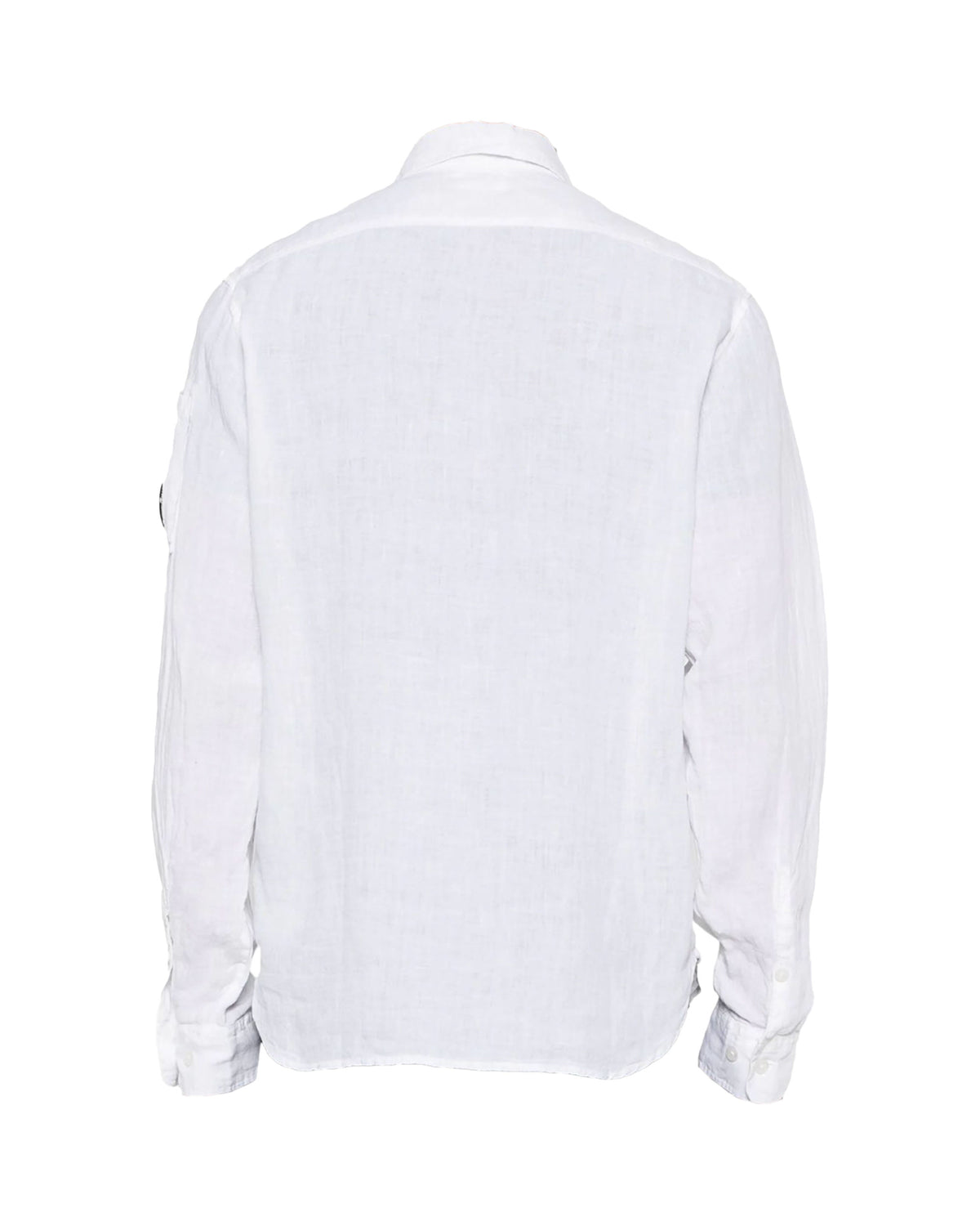 CP Company Linen Pocket Shirt White