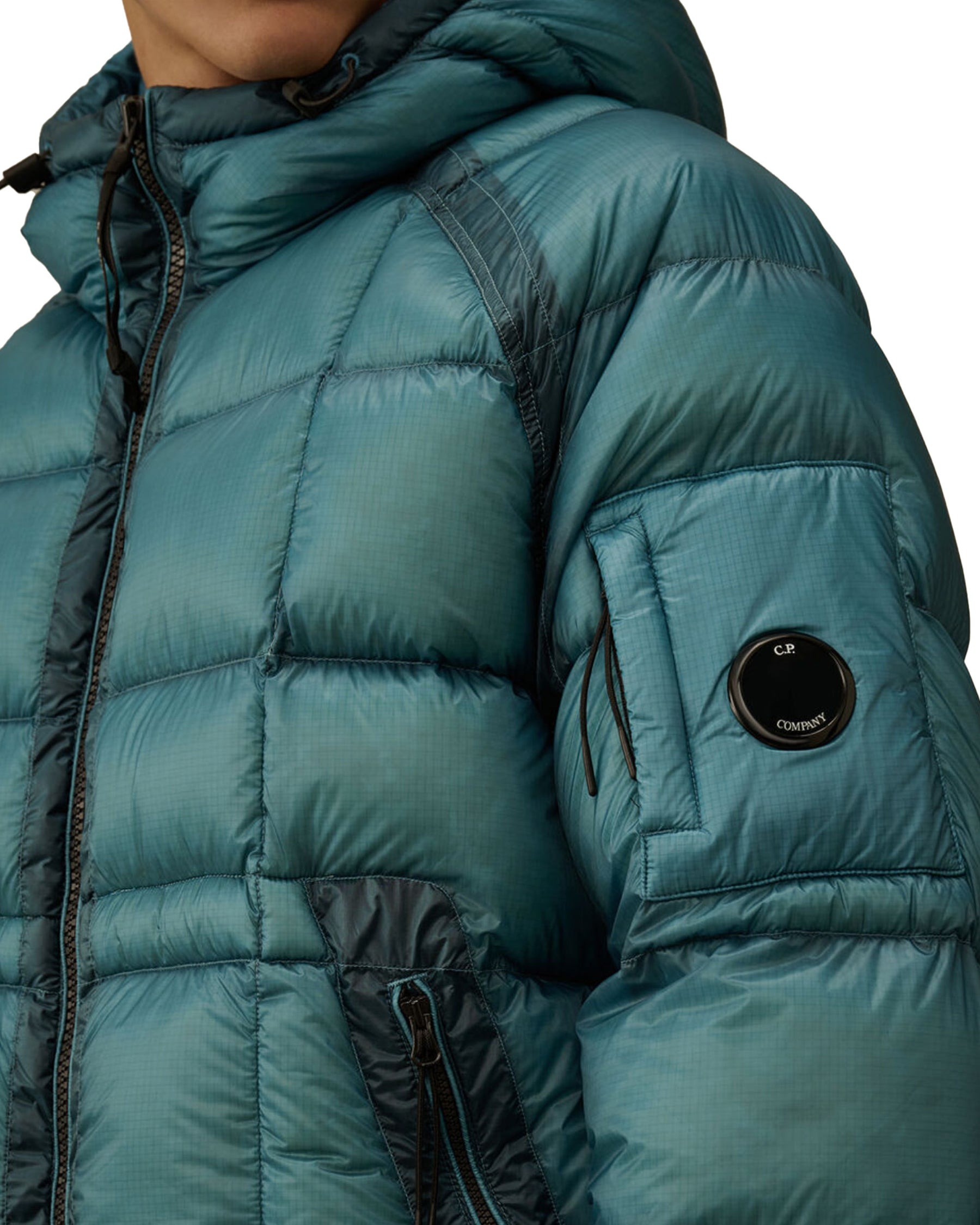CP Company Medium Jacket In DD-Shell Aegean Blue