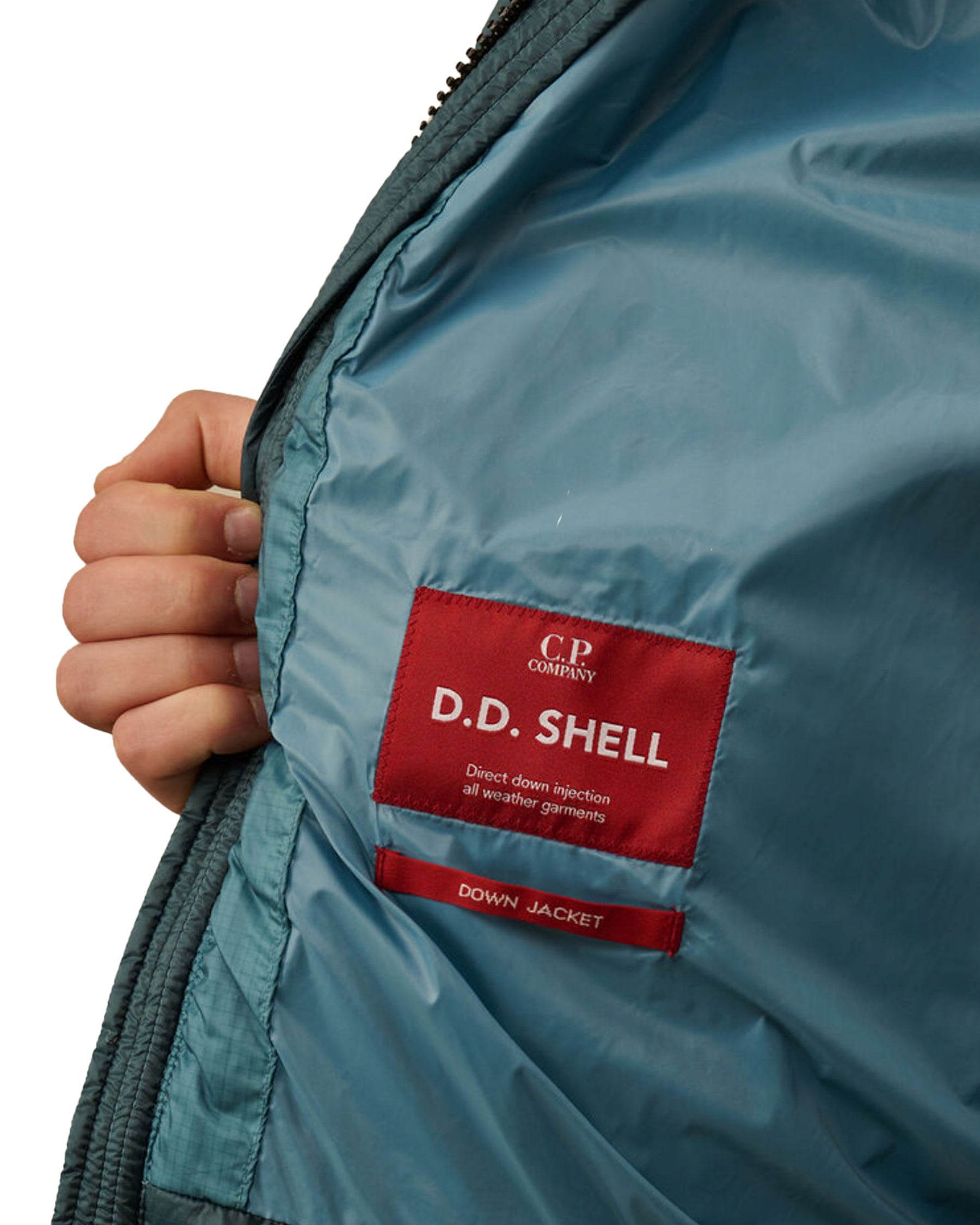 CP Company Medium Jacket In DD-Shell Aegean Blue