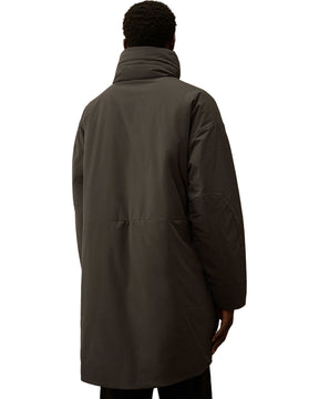 CP Company Outerwear Long Jacket in Pro-Tek Dark Sadow