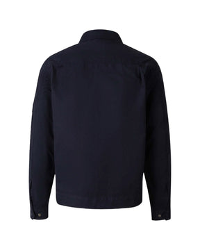 CP Company Overshirt In Micro-Reps Total Eclipse Blue