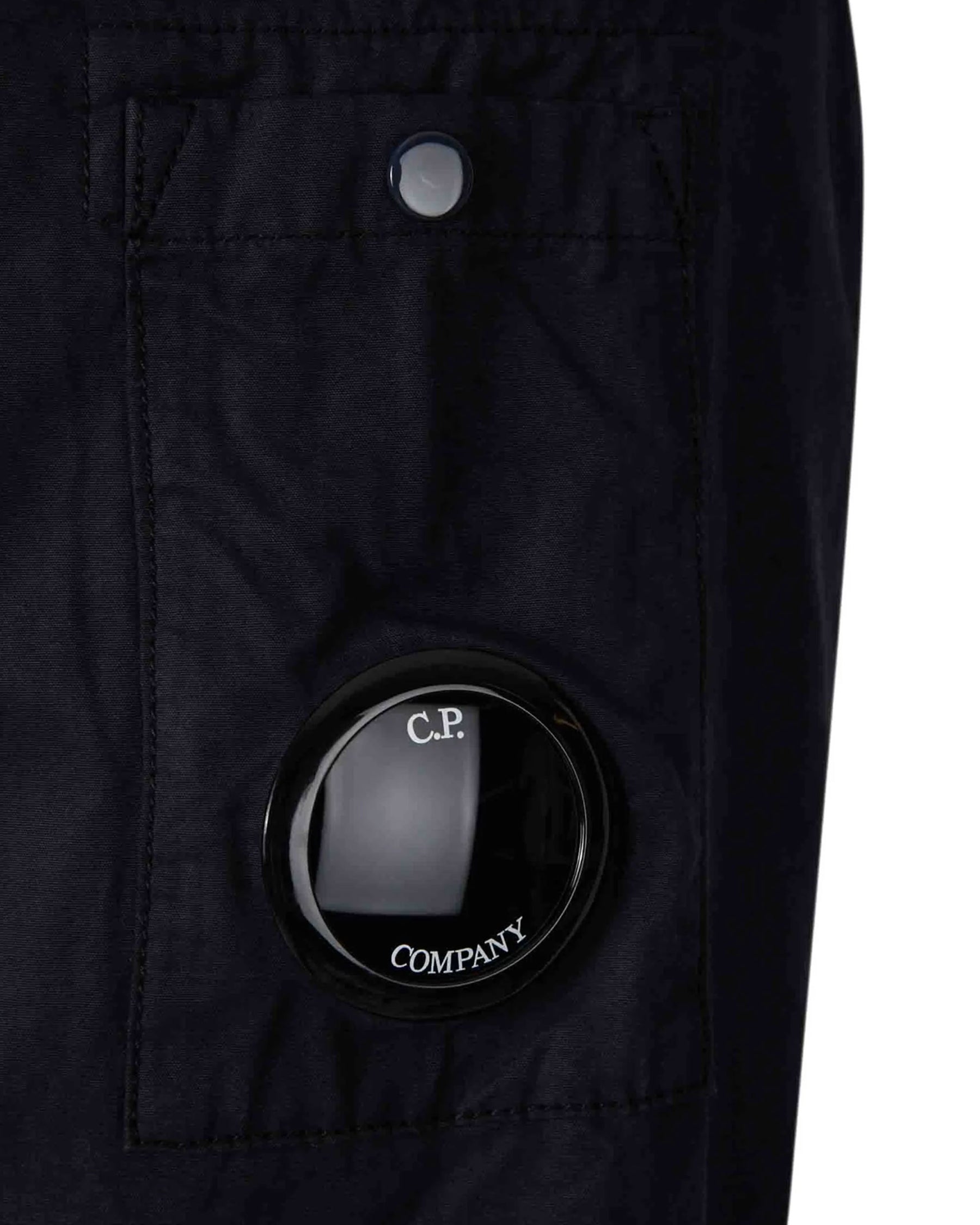 CP Company Overshirt In Micro-Reps Total Eclipse Blue