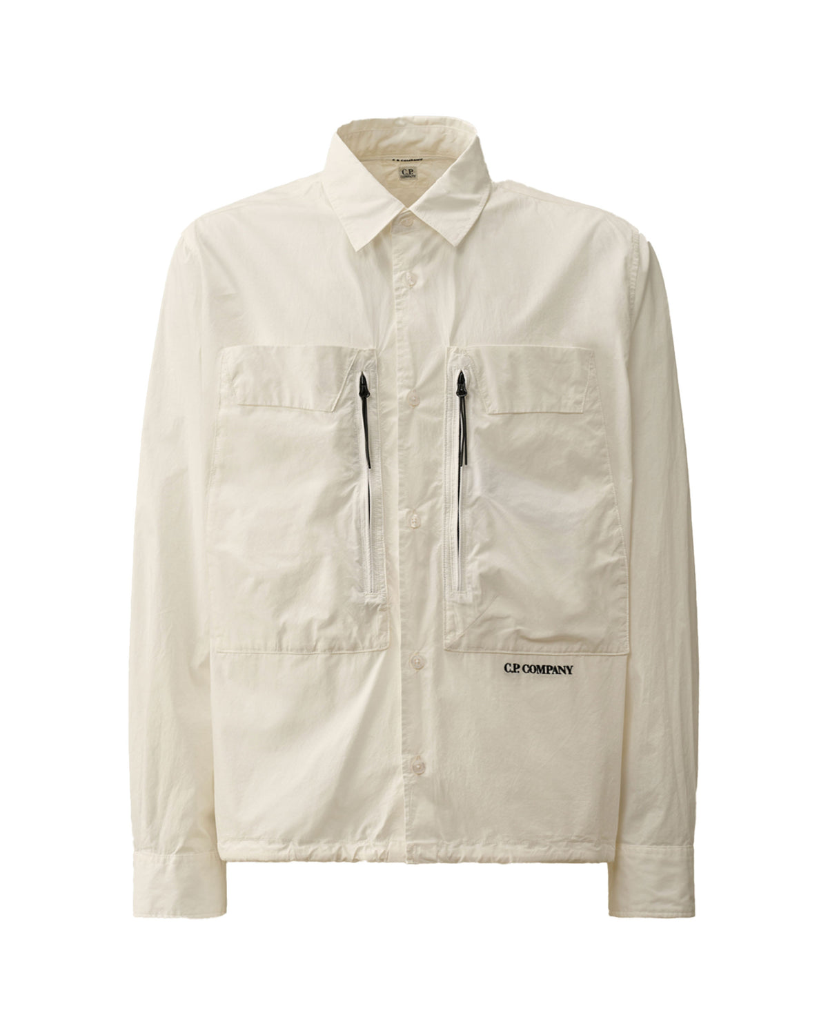 CP Company Popeline Overshirt Bianco