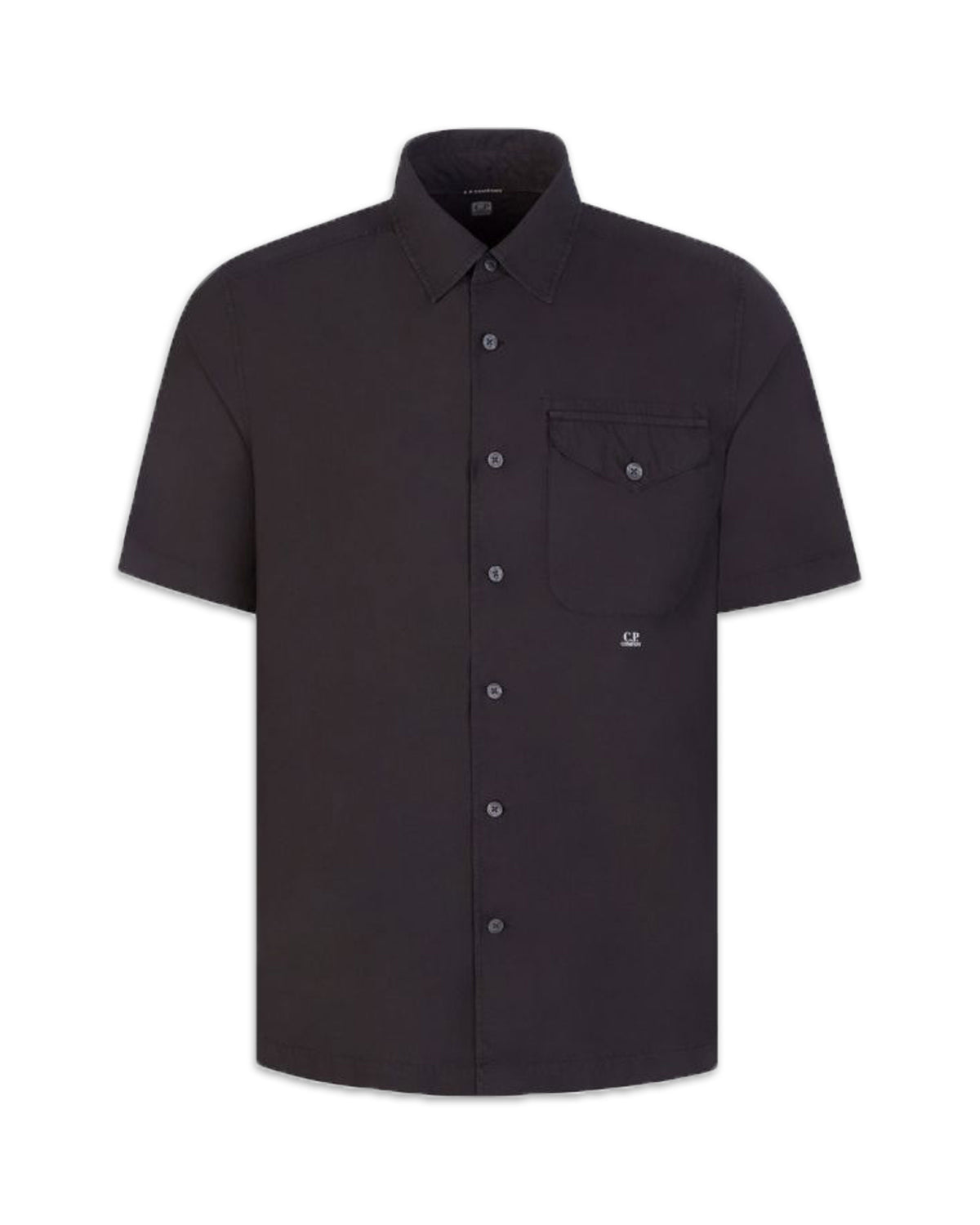 CP Company Popeline Pocket Shirt Black