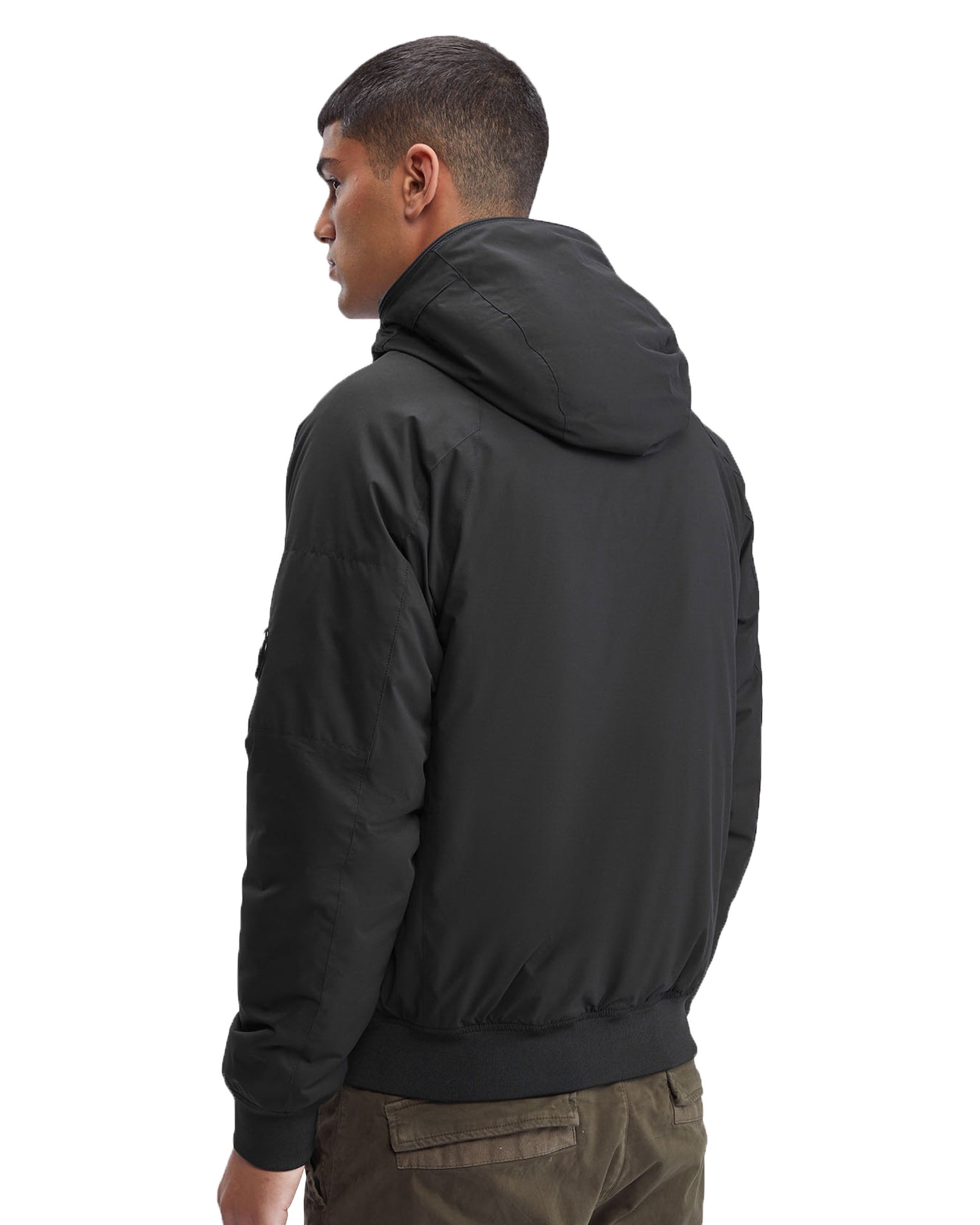 CP Company Pro-Tek Ribbed Hooded Jacket Black