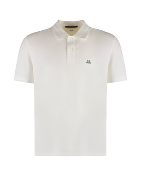 CP Company Stretch Piquet Regular Polo Shirt Gauze White