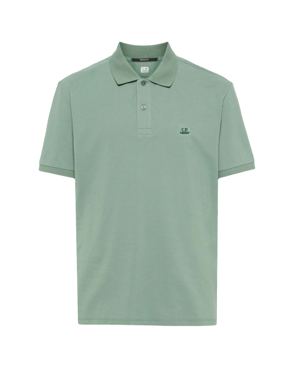 CP Company Stretch Piquet Regular Polo Shirt Green Bay