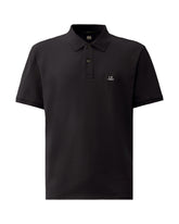 CP Company Stretch Piquet Short Sleeve Polo Blu