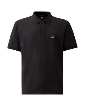 CP Company Stretch Piquet Short Sleeve Polo Blu
