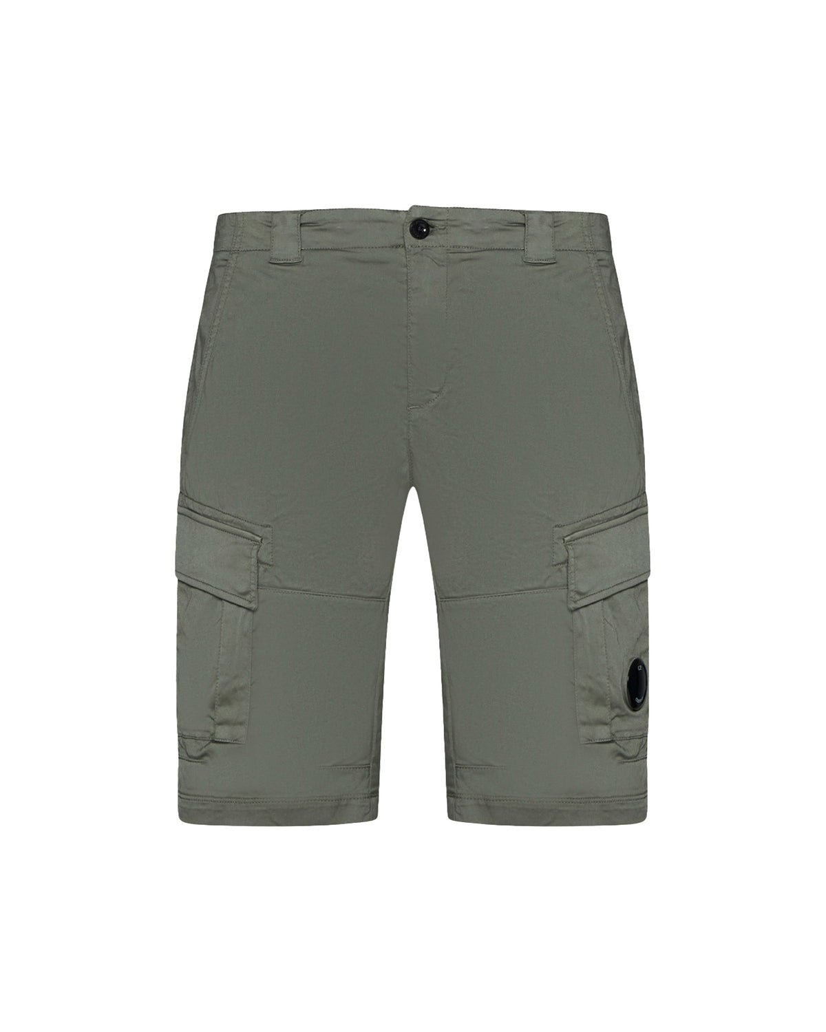 CP Company Stretch Sateen Cargo Shorts Agave Green