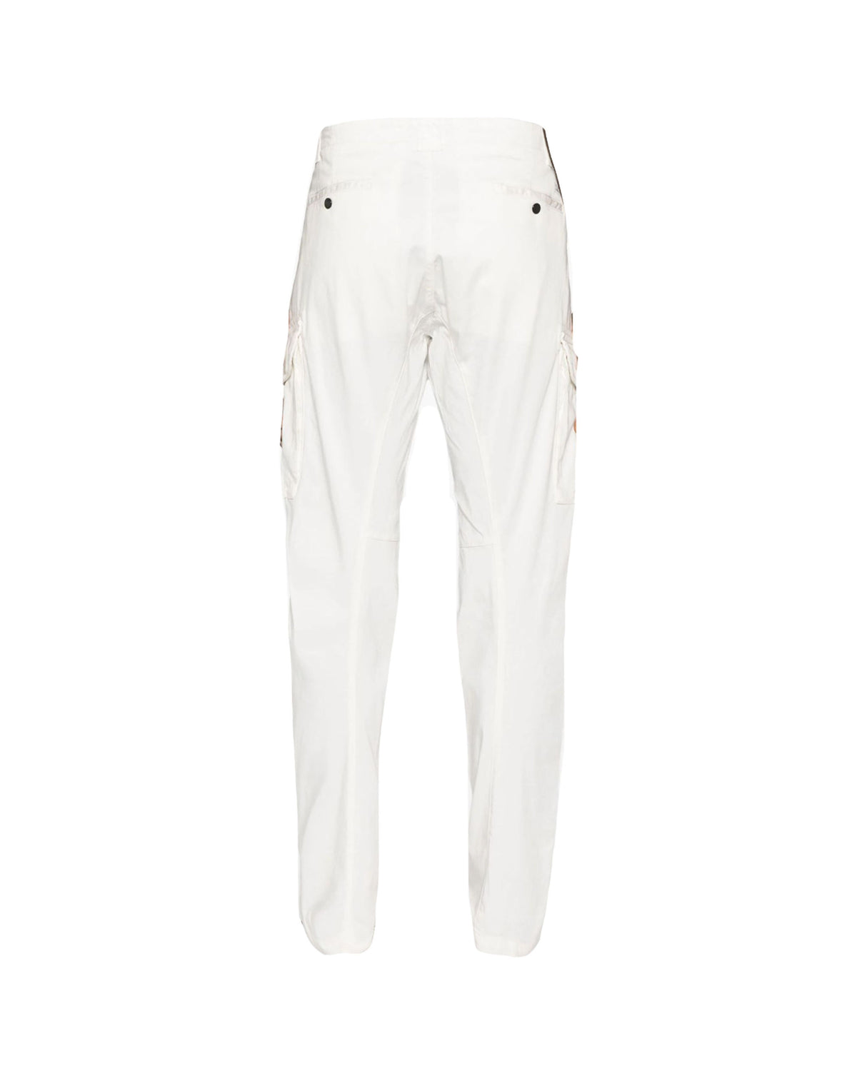 CP Company Stretch Sateen Ergonomic Lens Cargo Pants Bianco