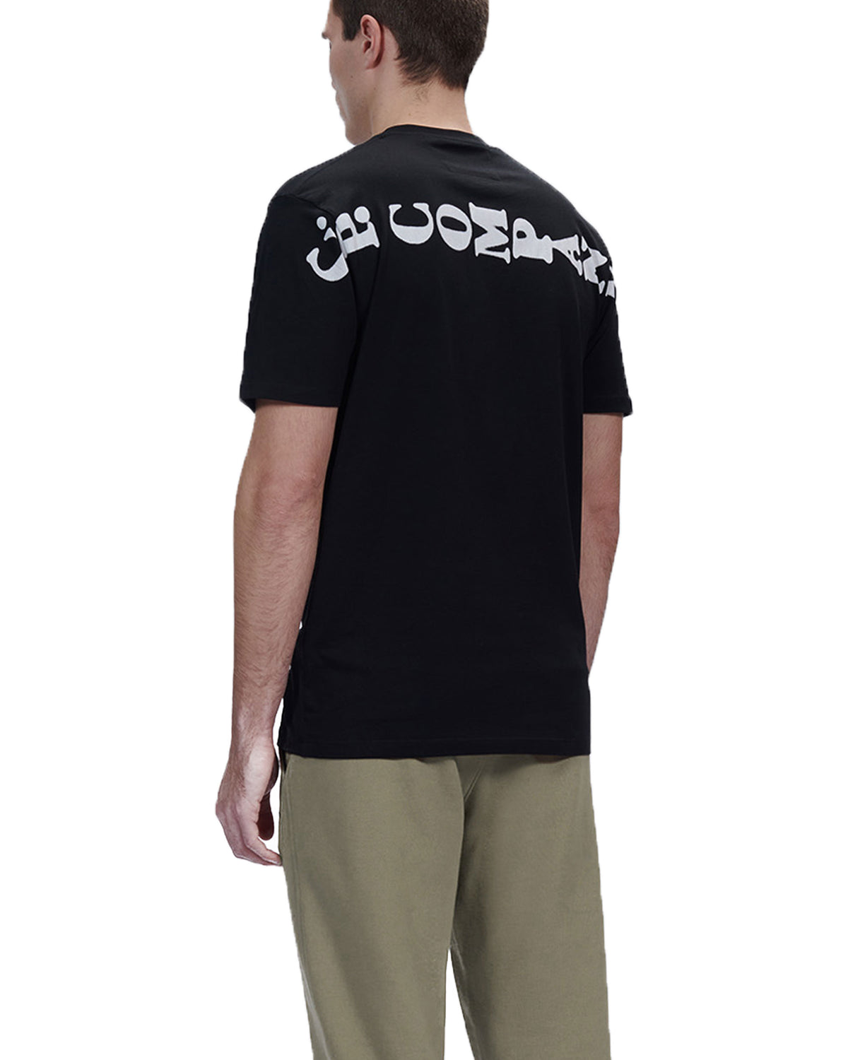 CP Company T-Shirt 30-1 Horizontal Logo Nero