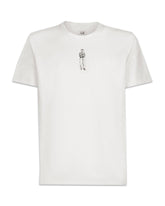 CP Company T-shirt 30-1 Horizontal Logo Bianco