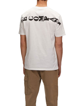 CP Company T-shirt 30-1 Horizontal Logo White