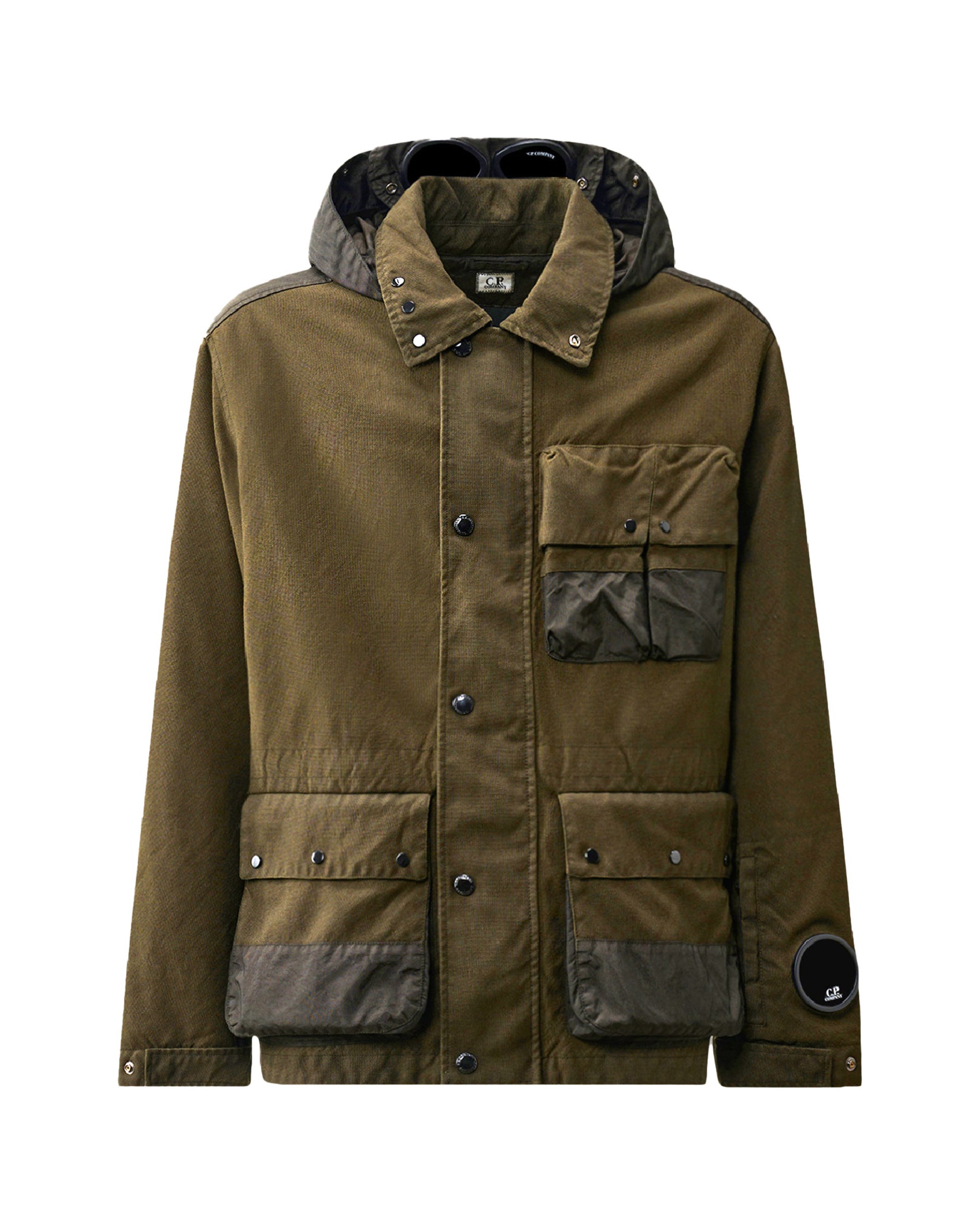 CP Company Wool-HT Mixed Mille Jacket Ivy Green