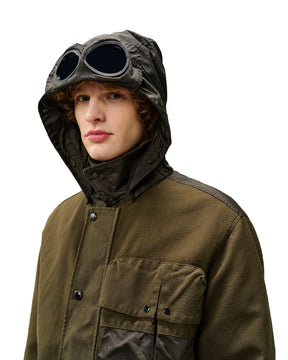 CP Company Wool-HT Mixed Mille Jacket Ivy Green