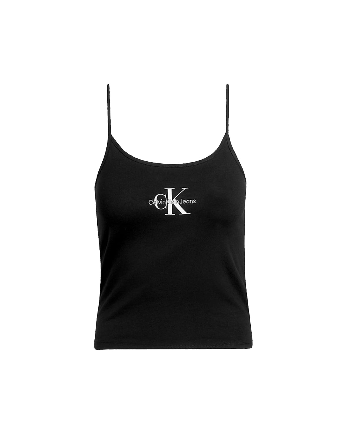 Calvin Klein Monologo Strappy Tank Top Nero