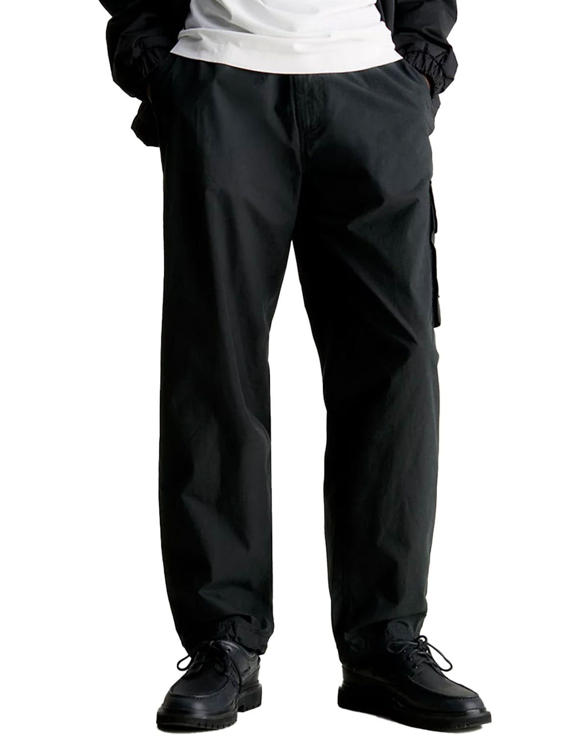 Calvin Klein Utility Cotton Poplin Pant Nero