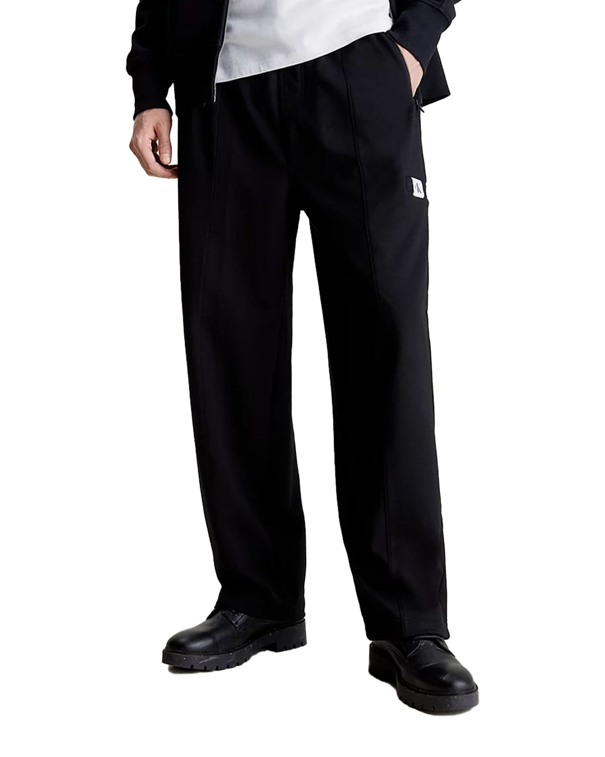 Calvin Klein Woven Tab Pant Nero