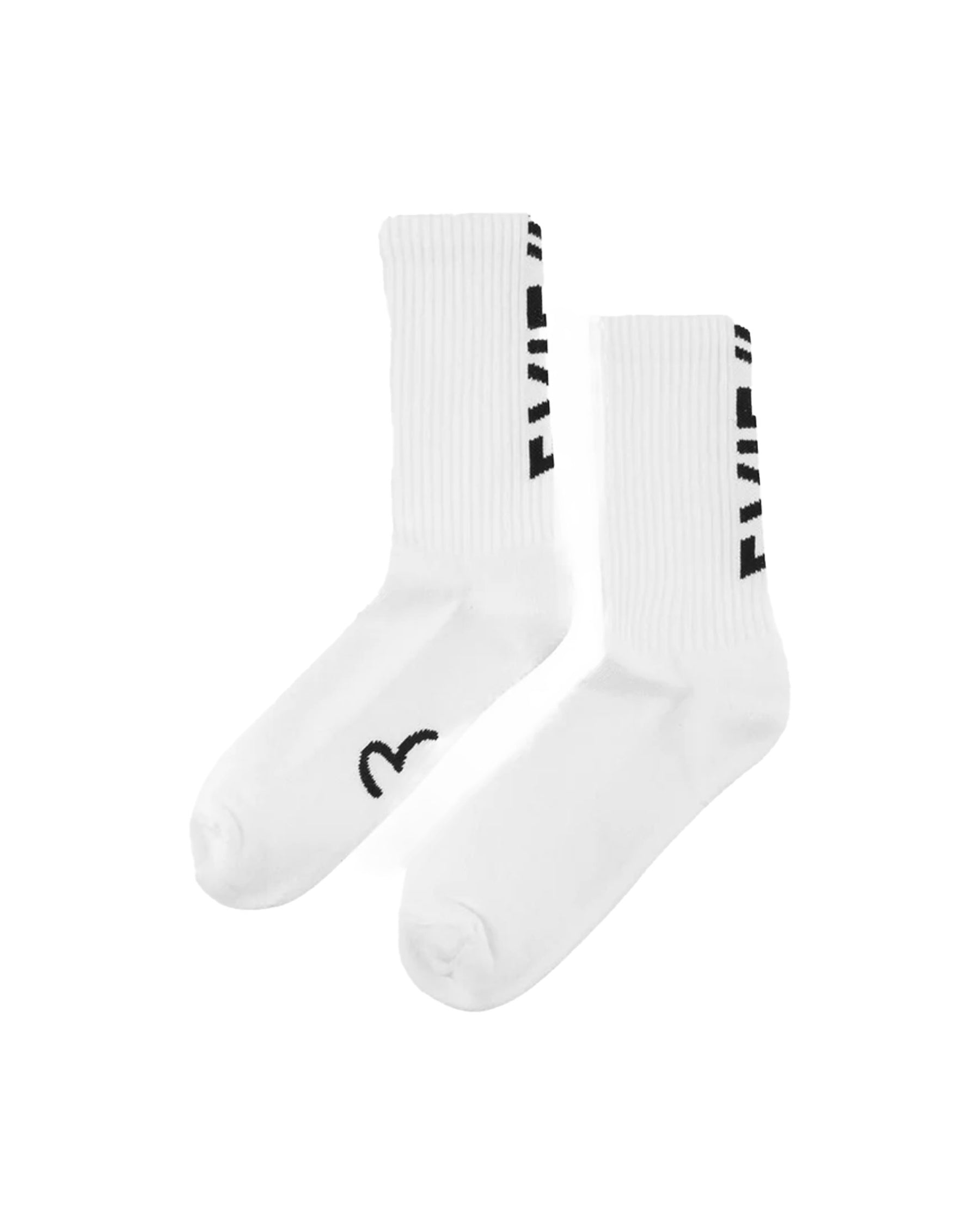 Calzini Evisu Jacquard Long Socks Bianco