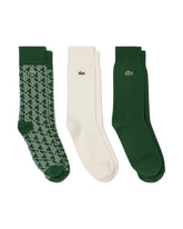 Socks Lacoste Monogram Multicolor 3 pairs