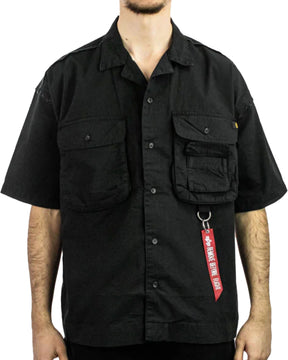 Camicia Alpha Industries Aloha Safari Shirt Nero