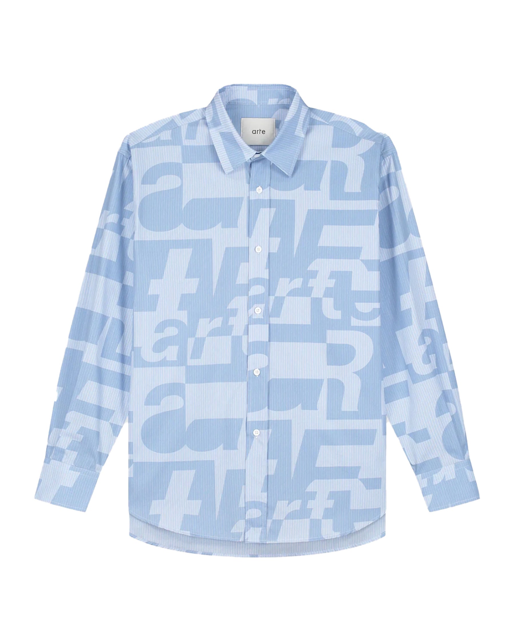 Art Shirt Antwerp Allover Shirt Light Blue