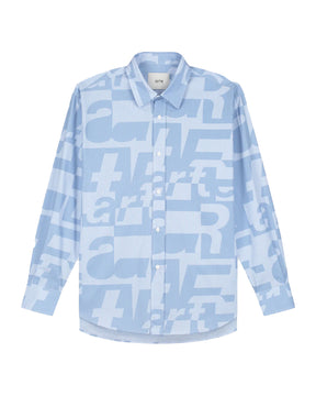 Art Shirt Antwerp Allover Shirt Light Blue