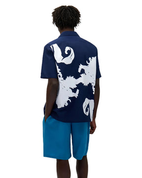 Arte Antwerp Big Flower Shirt Navy-White