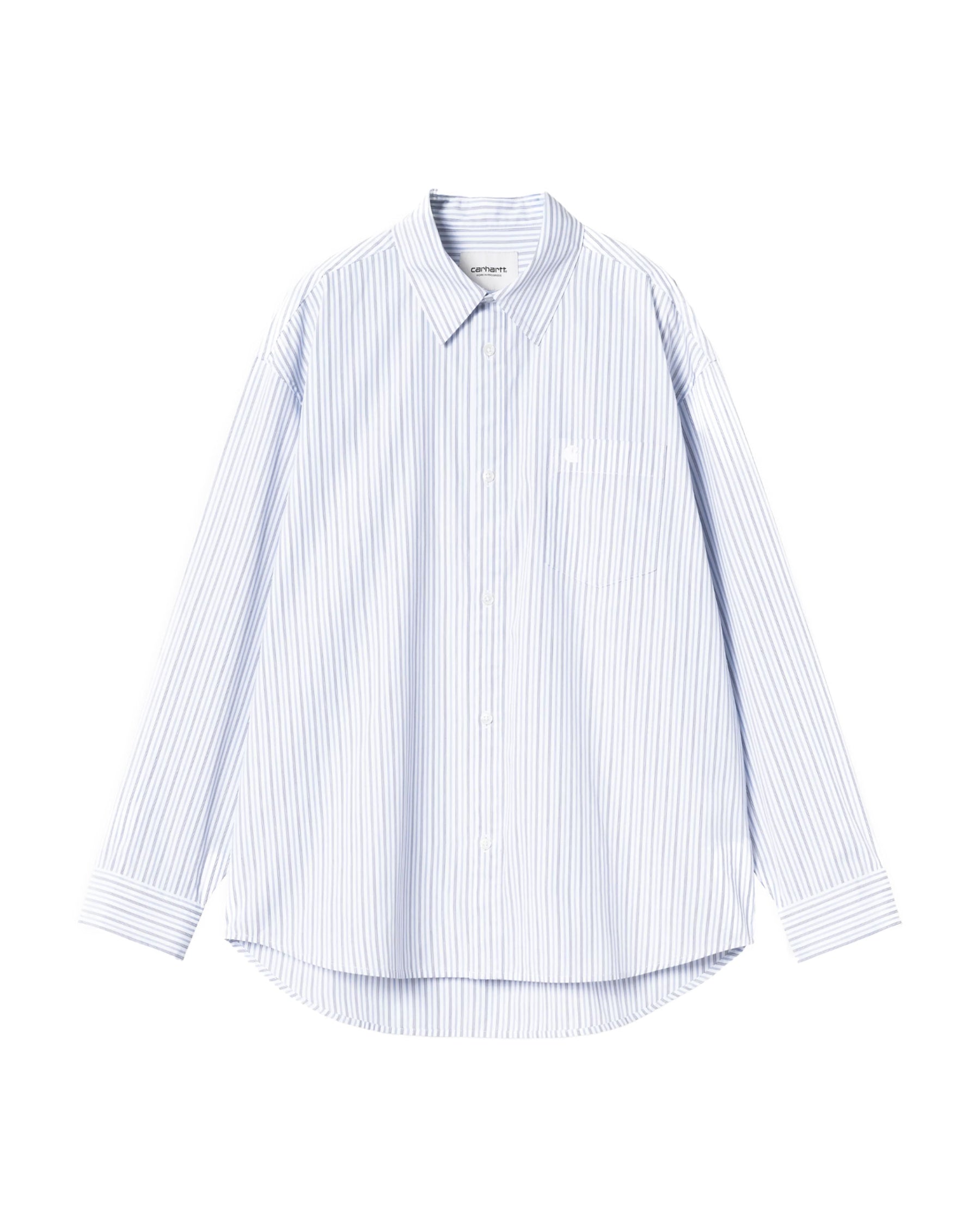 Women's Carhartt Wip Shirt Keene Stripe White