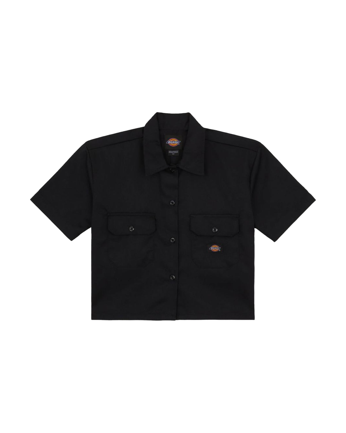 Woman's Dickies Work Shirt Croppe SS W Black