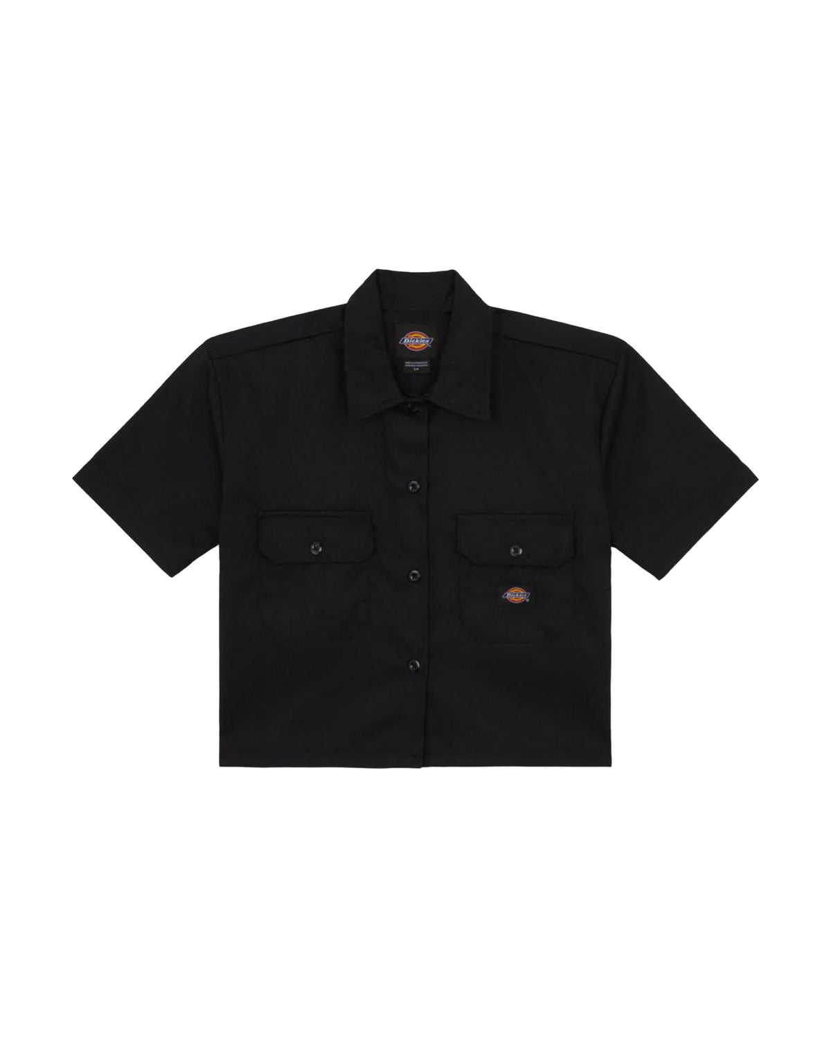 Camicia Donna Dickies Work Shirt Croppe SS W Nero
