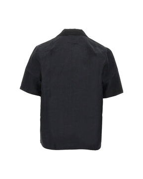 Men's Nylon Linnen Shirt Black