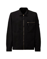 CP Company Overshirt Men's Shirt In Cotton Linen Blue