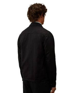 CP Company Overshirt Men's Shirt In Cotton Linen Blue