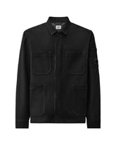 CP Company Overshirt Men's Shirt In Felted Wool Black