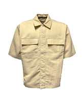 Man Calvin Klein Perforated CK Shirt Warm Sand