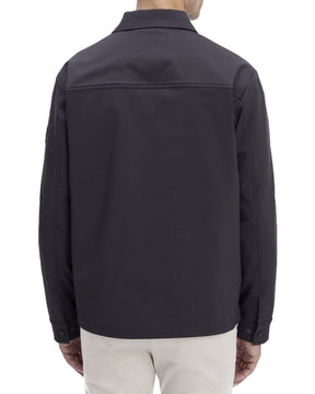 Camicia Uomo Calvin Klein Technical Knit Overshirt Nero