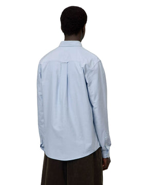 Camicia Uomo Carhartt Wip C-Logo Bleach Celeste