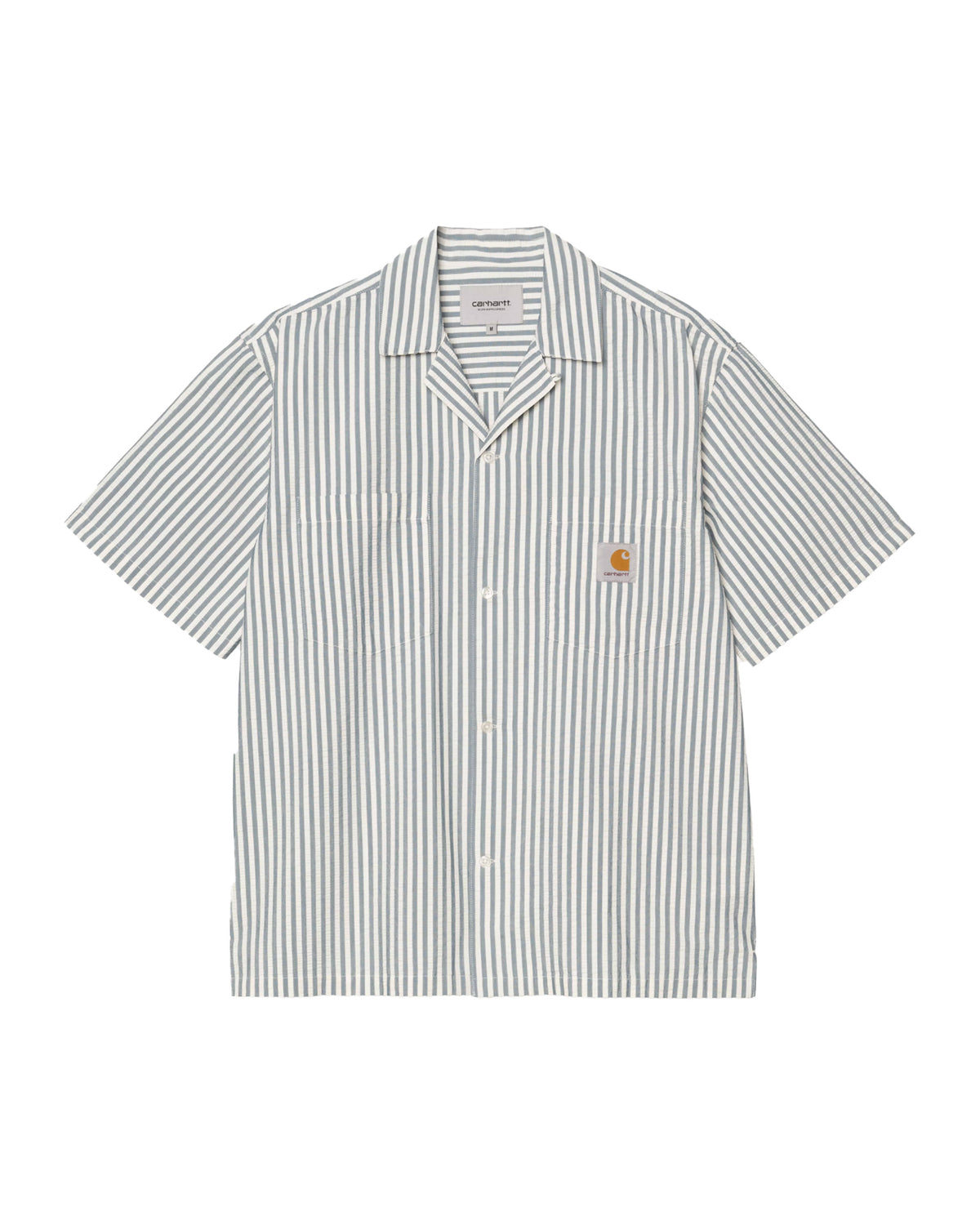 Camicia Uomo Carhartt Wip Leavel Stripe Blu River