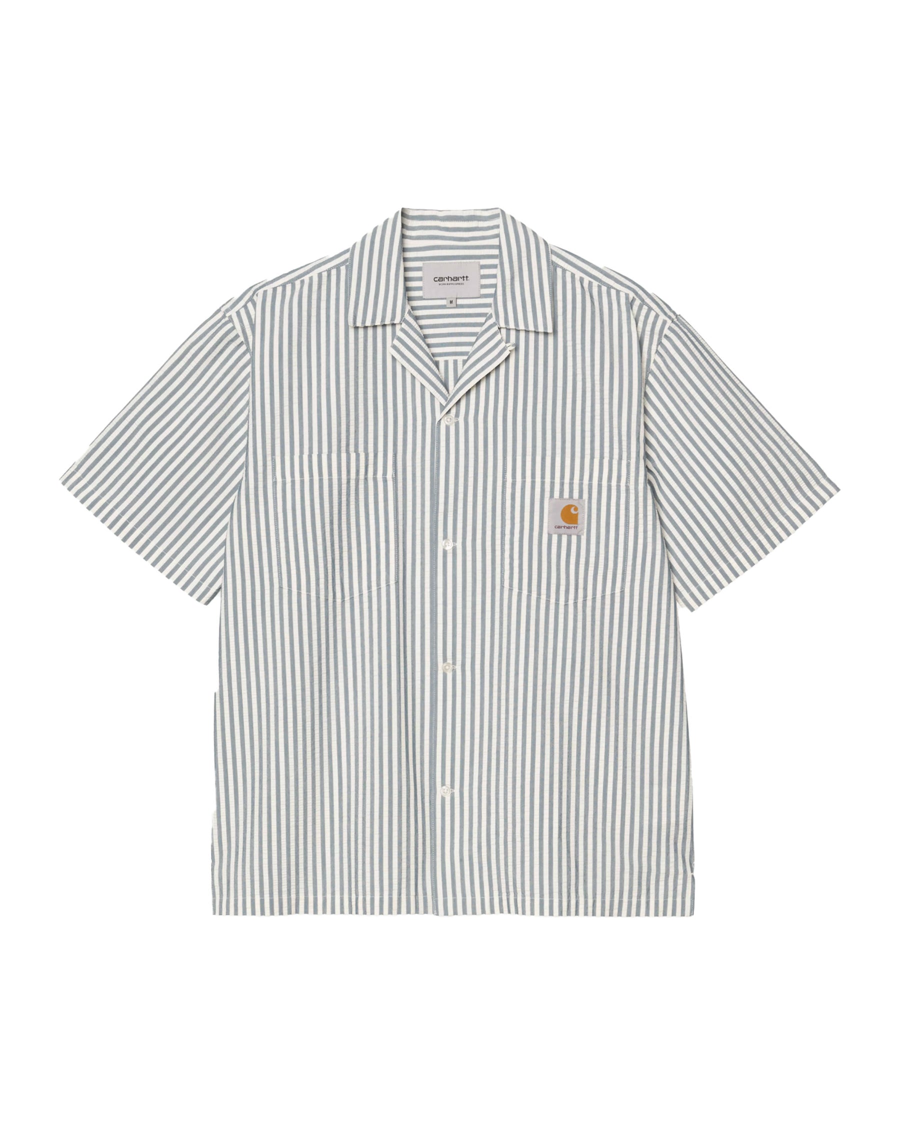 Camicia Uomo Carhartt Wip Leavel Stripe Blu River