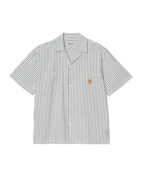Camicia Uomo Carhartt Wip Leavel Stripe Blu River