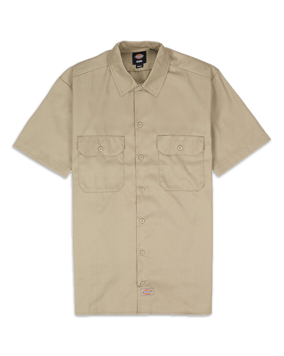 Man Shirt Dickies Work SS Rec Khaki