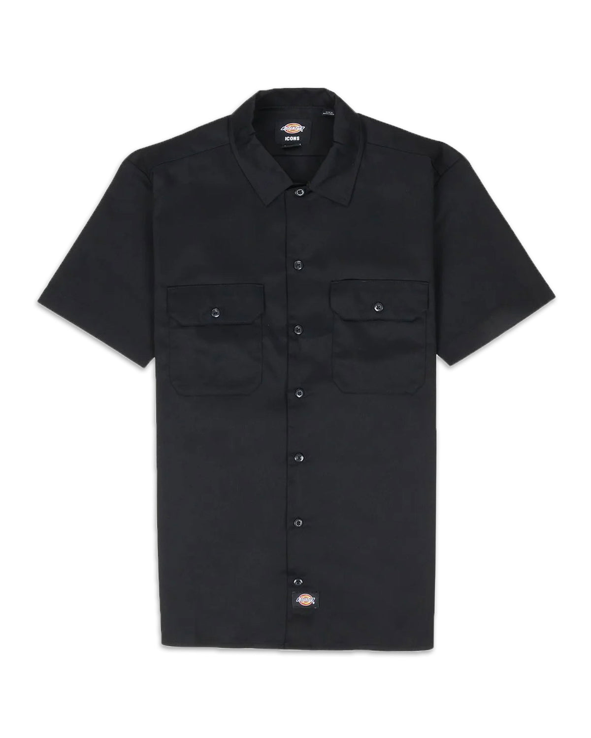 Man Shirt Dickies Work SS Rec Black