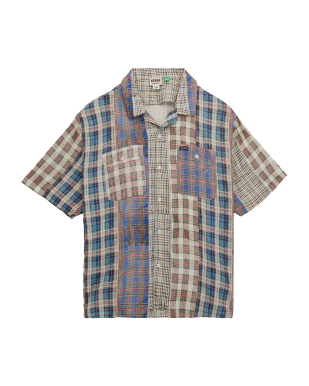 Camicia Uomo Guess Originals Printed Plaid ss Shirt