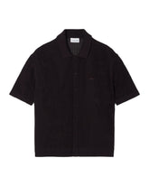Camicia Uomo Lacoste In Maglia di Pizzo Marrone