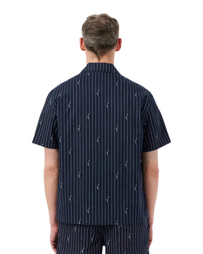 Camicia Uomo Lacoste Twill Righe Nero
