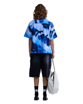 Camicia Uomo New Amsterdam Surfassociation Wijk Shirt Aop Azzurra