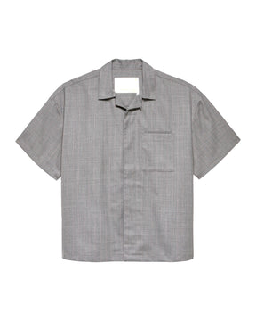 Camicia Uomo New Amsterdam Surfassociation Wijk Shirt Wool Grigio